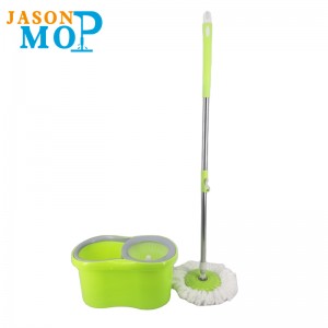 JASON Microfiber Spin Mop 360 Easy Rotating Mop Bucket Magic Floor Cleaning Spinning Mop and Bucket