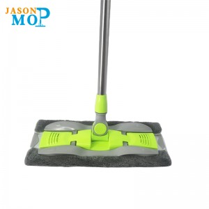 JASON High quality aluminum mop microfiber stainless steel rod lengthened flat mop Floor Cleaning