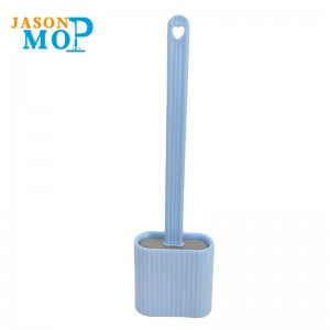 Silicone Toilet Brush with Holder for Bathroom Deep Cleaning Wall Mounted Toilet Plunger Bathroom Scrubber Soft